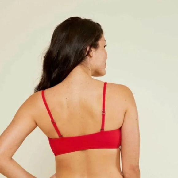 Andie Swim The Rio Top Cherry Red Size XS - Picture 2 of 6